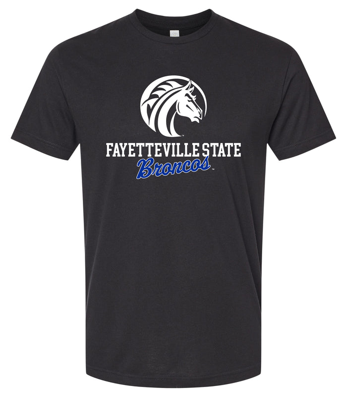 Fayetteville State University Officially Licensed Unisex Cotton T-Shirt – Large Front Script Design