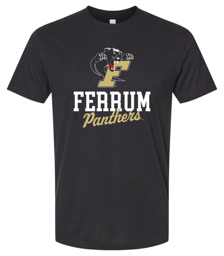 Ferrum College Officially Licensed Unisex Cotton T-Shirt – Large Front Script Design (Small)
