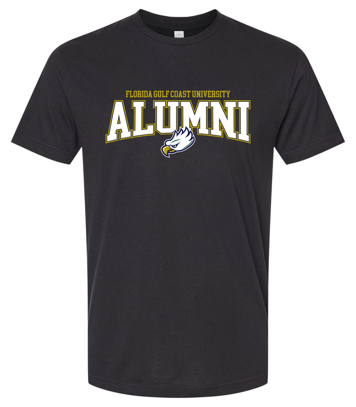 Florida Gulf Coast Eagles Officially Licensed Unisex Cotton T-Shirt – Large Front Alumni Design