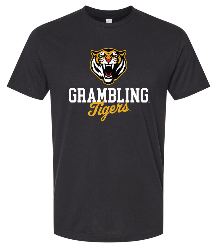 Grambling State Tigers Officially Licensed Unisex Cotton T-Shirt – Large Front ScriptDesign