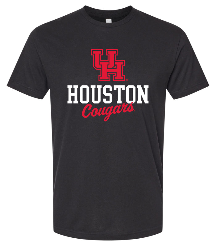 University of Houston Officially Licensed Unisex Cotton T-Shirt – Large Front Script Design (Small)