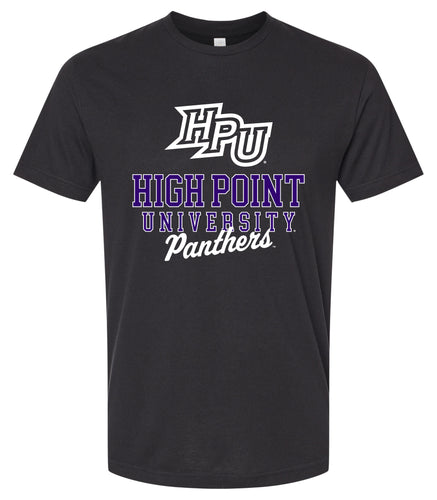 High Point University Officially Licensed Unisex Cotton T-Shirt – Large Front Script Design (Small)