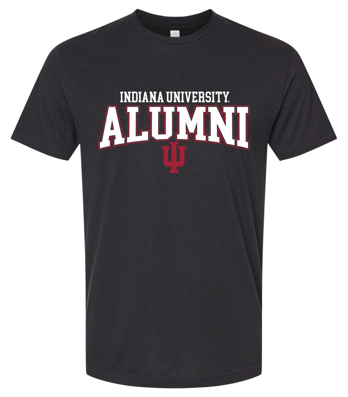 Indiana Hoosiers Officially Licensed Unisex Cotton T-Shirt – Large Front Alumni Design