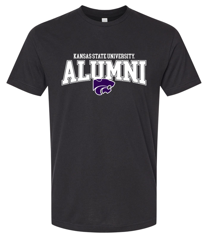 Kansas State Wildcats Officially Licensed Unisex Cotton T-Shirt – Large Front AlumniDesign