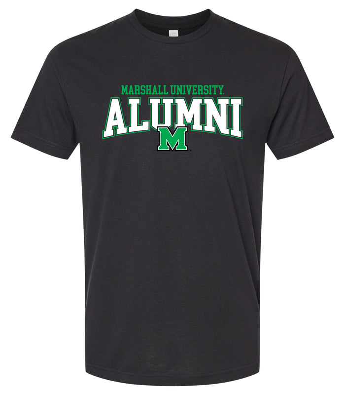 Marshall Thundering Herd Officially Licensed Unisex Cotton T-Shirt – Large Front Alumni Design