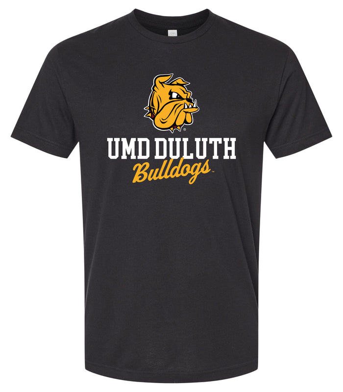 Minnesota Duluth Bulldogs Officially Licensed Unisex Cotton T-Shirt – Large Front Script Design
