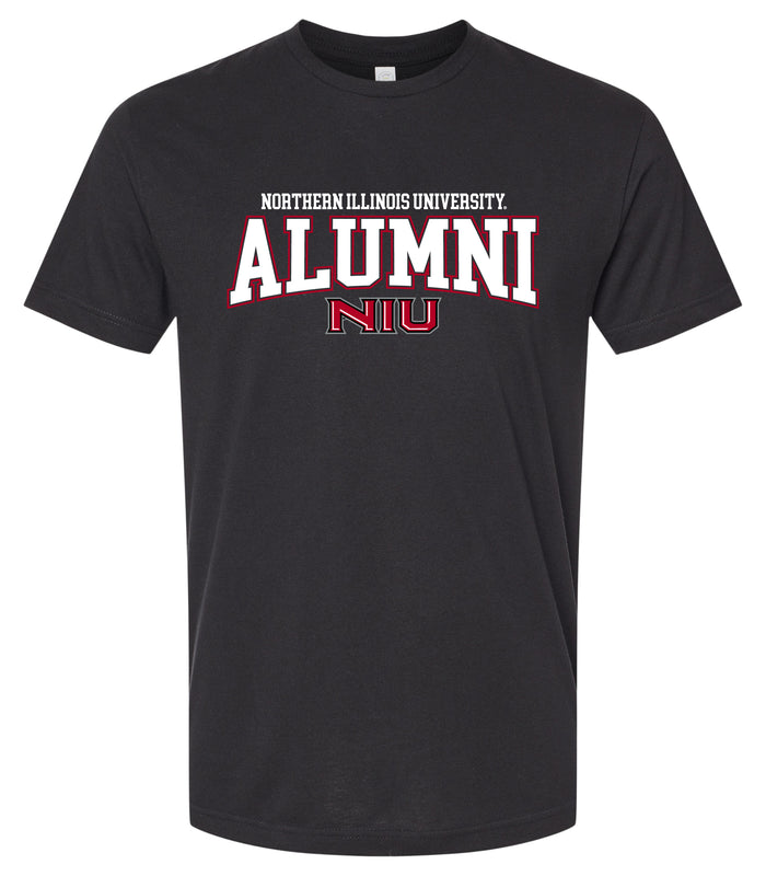 Northern Illinois Huskies Officially Licensed Unisex Cotton T-Shirt – Large Front Alumni Design