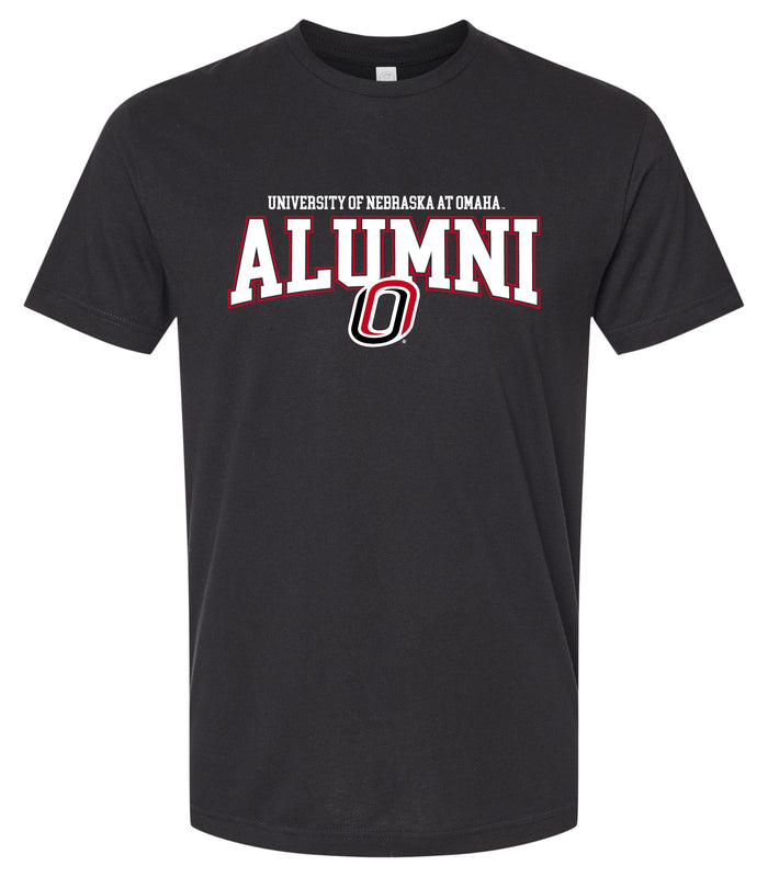Nebraska at Omaha Officially Licensed Unisex Cotton T-Shirt – Large Front Alumni Design XS