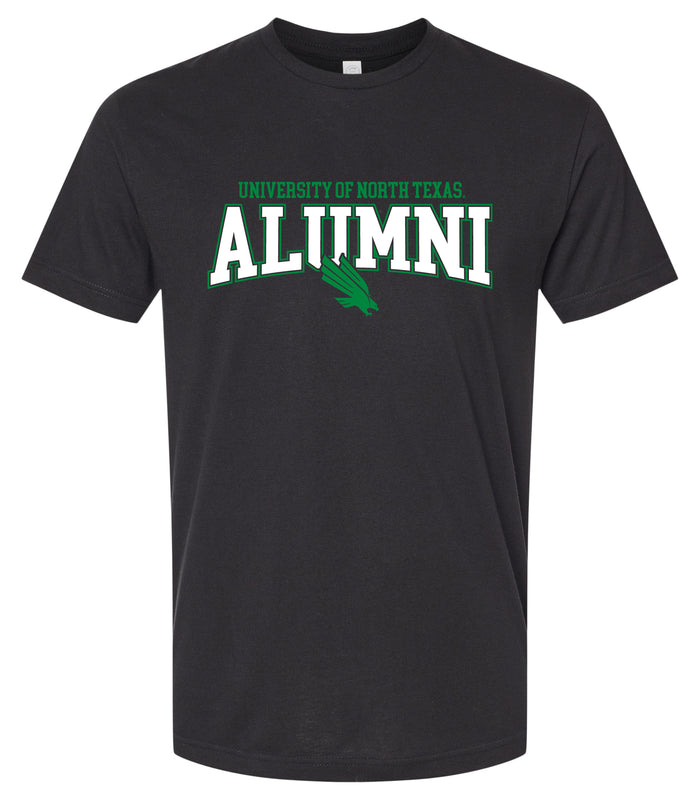 North Texas Officially Licensed Unisex Cotton T-Shirt – Large Front Alumni Design XS