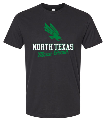 North Texas Officially Licensed Unisex Cotton T-Shirt – Large Front Script Design (Small)