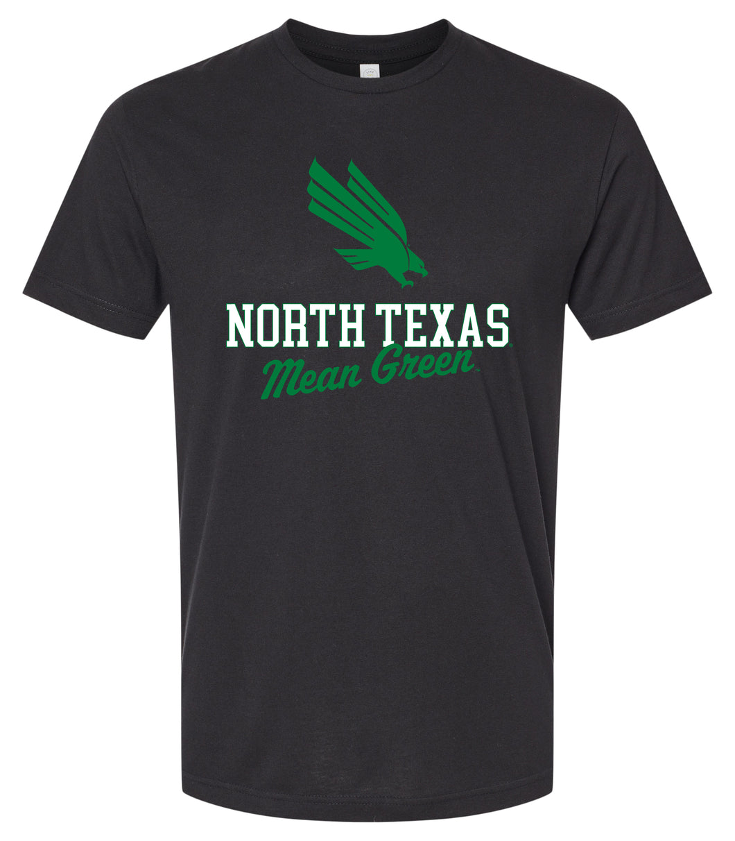 North Texas Officially Licensed Unisex Cotton T-Shirt – Large Front Script Design (Small)