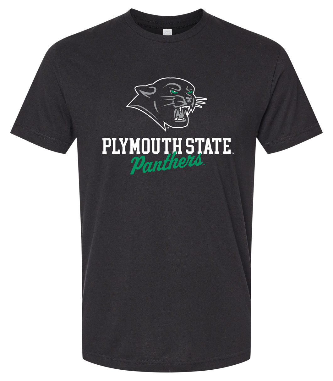Plymouth State University Officially Licensed Unisex Cotton T-Shirt – Large Front Script Design (Small)