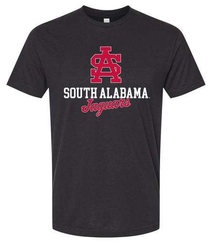 University of South Alabama Officially Licensed Unisex Cotton T-Shirt – Large Front Script Design (Small)