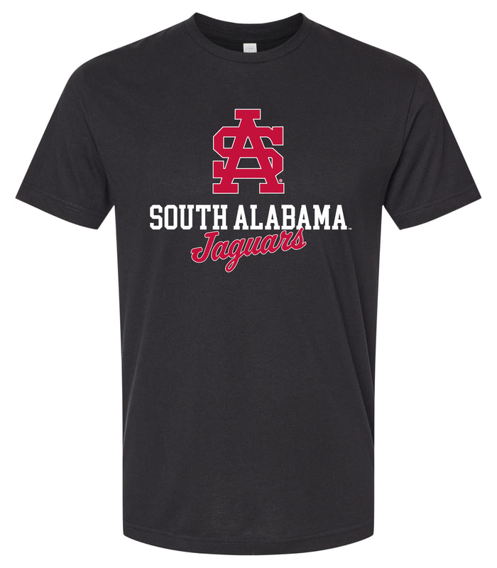University of South Alabama Officially Licensed Unisex Cotton T-Shirt – Large Front Script Design (Small)