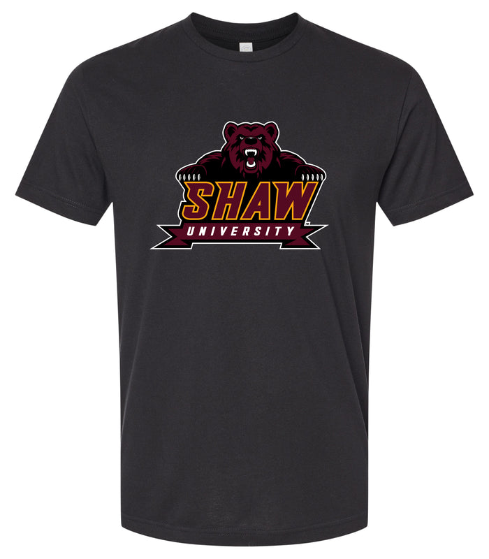 Shaw University Bears Officially Licensed Unisex Cotton T-Shirt – Large Front Script Design