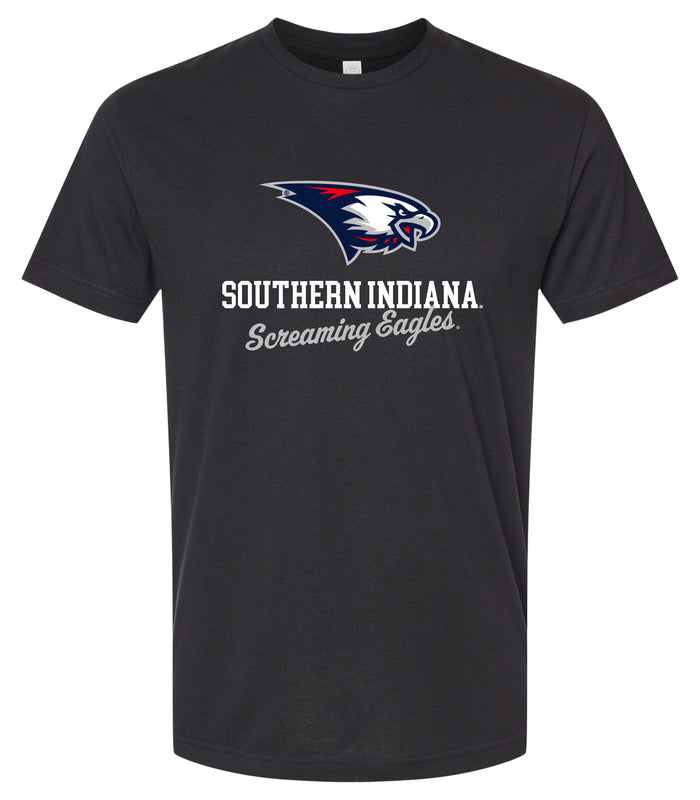University of Southern Indiana Officially Licensed Unisex Cotton T-Shirt – Large Front Script Design