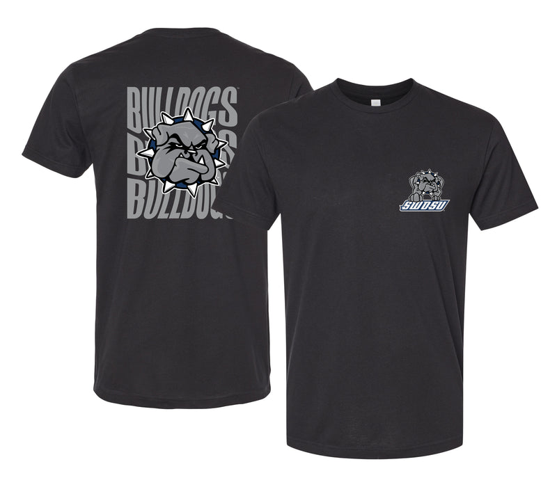 Southwestern Oklahoma State University Officially Licensed Unisex T-Shirt – Left Chest and Large Back Ripple Design