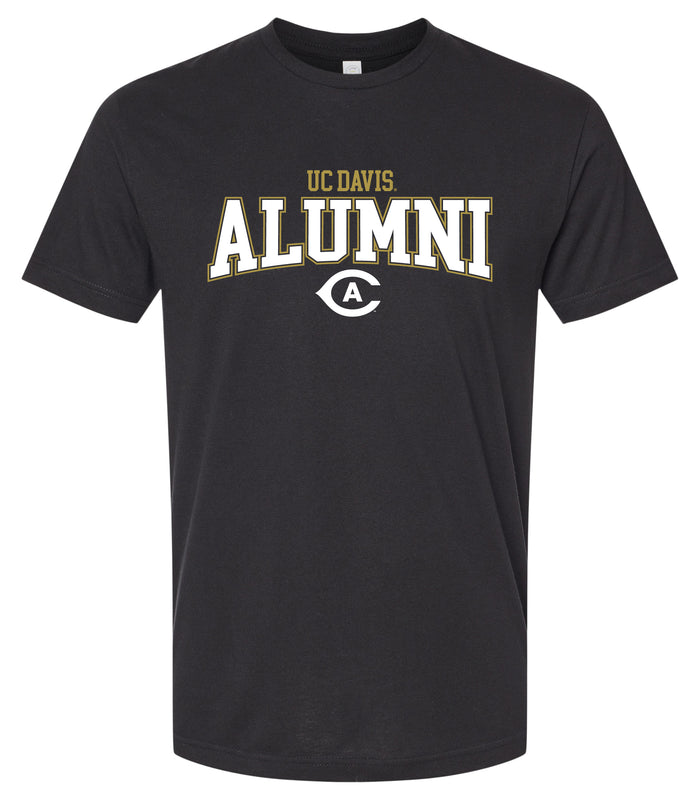 UC Davis Aggies Officially Licensed Unisex Cotton T-Shirt – Large Front Alumni Design