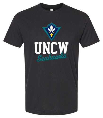 North Carolina Wilmington Seahawks Officially Licensed Unisex Cotton T-Shirt – Large Front Script Design (Small)
