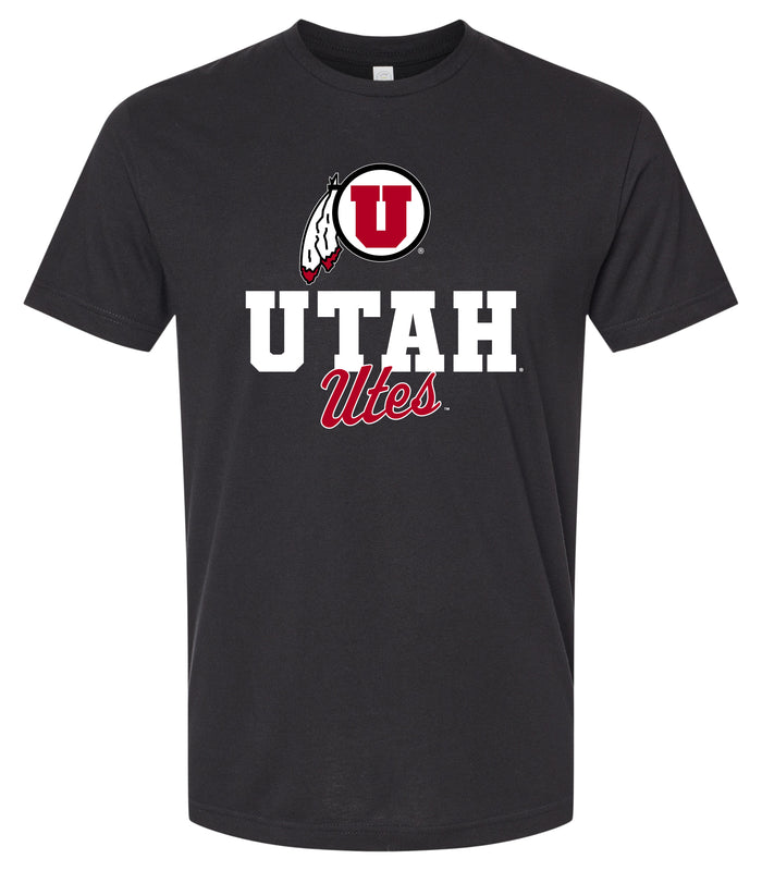 Utah Utes Officially Licensed Unisex Cotton T-Shirt – Large Front Script Design