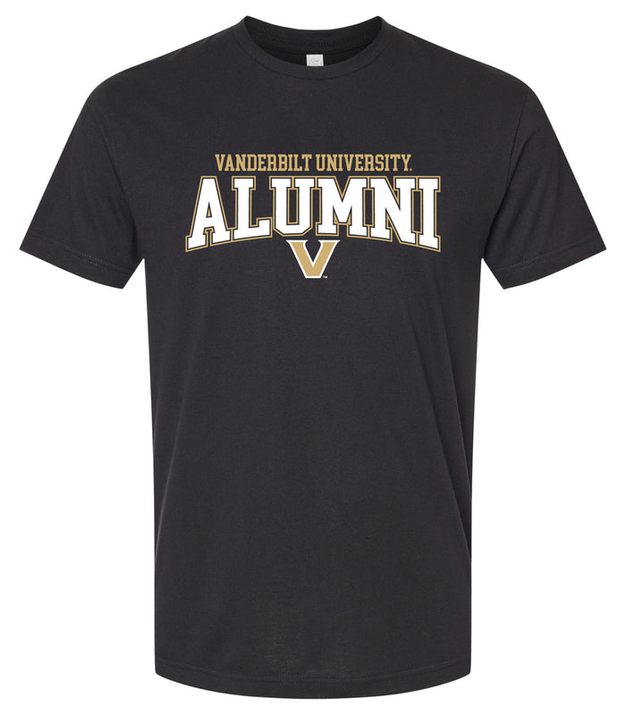Vanderbilt Commodores University Officially Licensed Unisex Cotton T-Shirt – Large Front Alumni Design