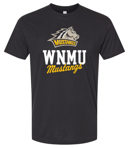Western New Mexico University Officially Licensed Unisex Cotton T-Shirt – Large Front Script Design (Small)