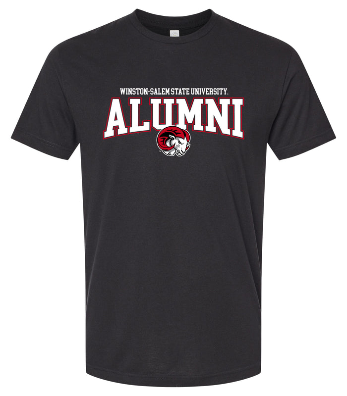 Winston-Salem State Officially Licensed Unisex Cotton T-Shirt – Large Front Alumni Design