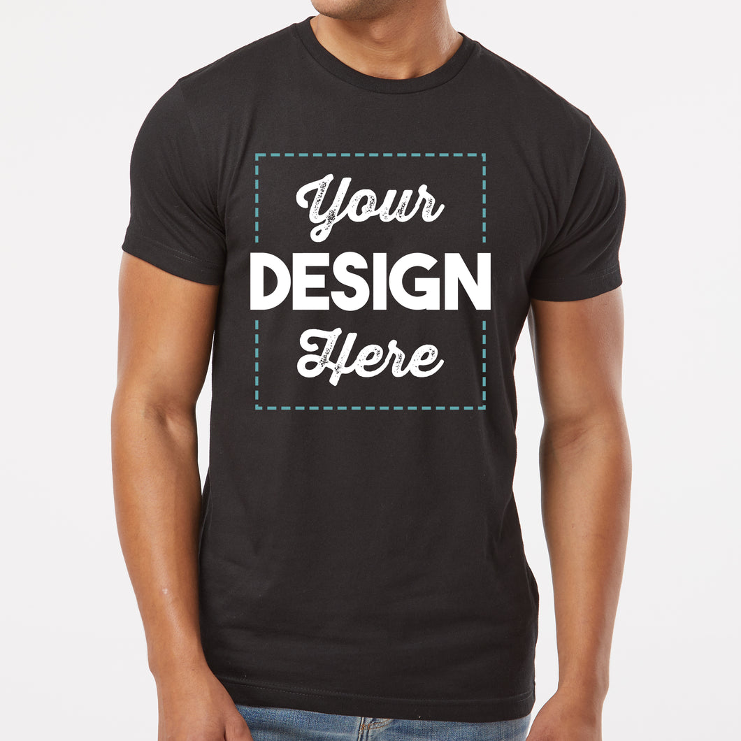 Customizable Unisex Cotton T-Shirt Printed with Your Custom Text, Image or Logo
