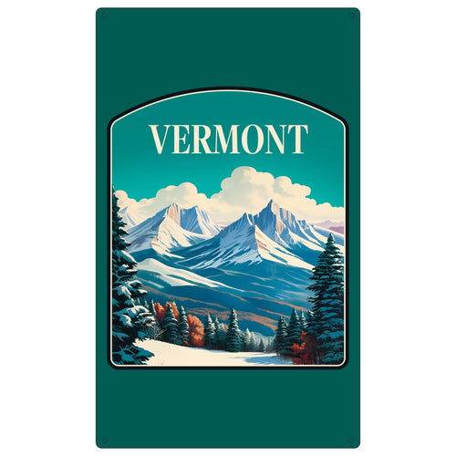 Vermont Design A Souvenir Metal Sign 9 x 15 
