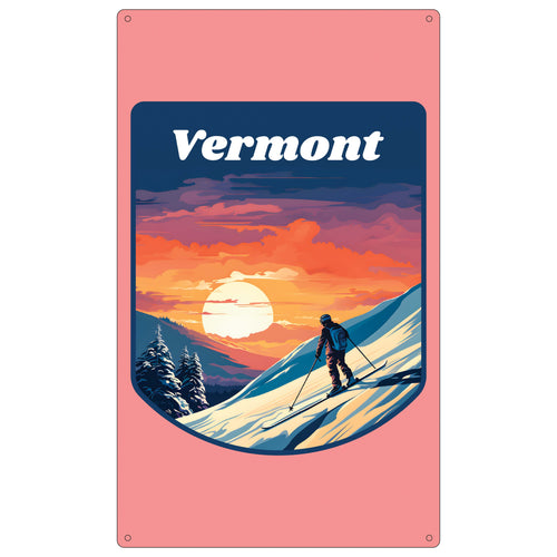 Vermont Design B Souvenir Metal Sign 9 x 15 