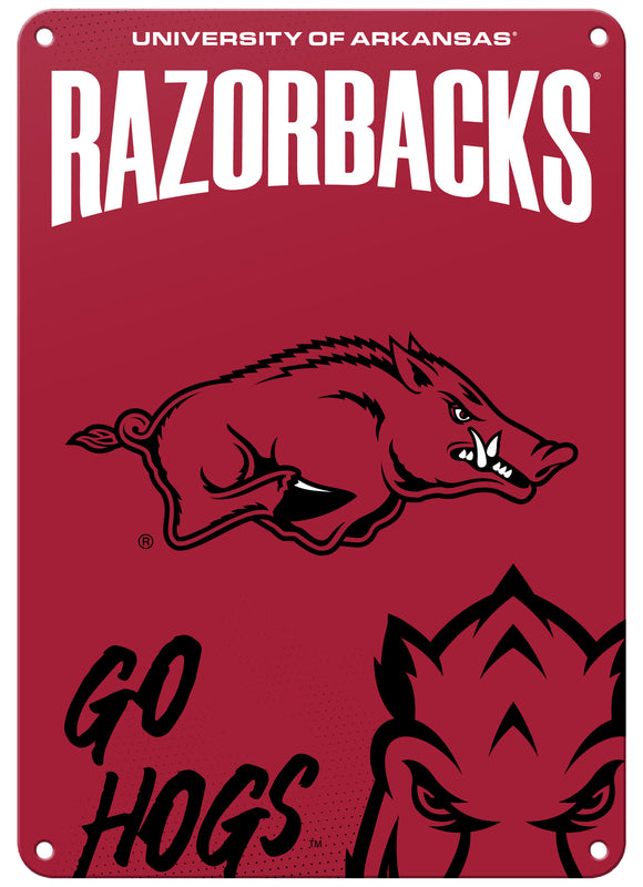 Arkansas Razorbacks Officially Licensed College Wall Décor Metal Sign – Select Your Size 7 x 10-Inches