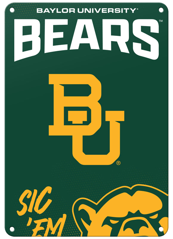 Baylor Bears Officially Licensed College Wall Décor Metal Sign – Select Your Size 7 x 10-Inches