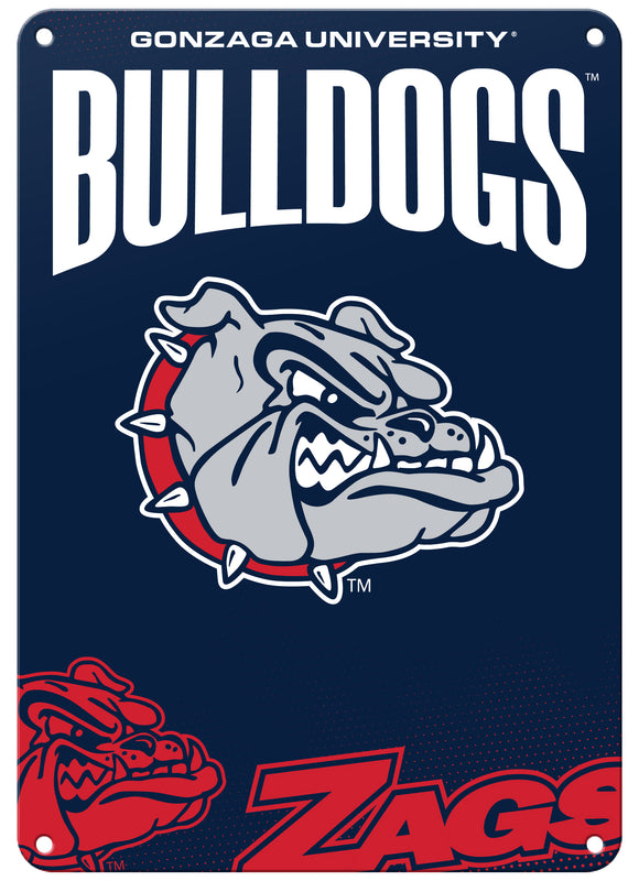 Gonzaga Bulldogs Officially Licensed College Wall Décor Metal Sign – Select Your Size 7 x 10-Inches