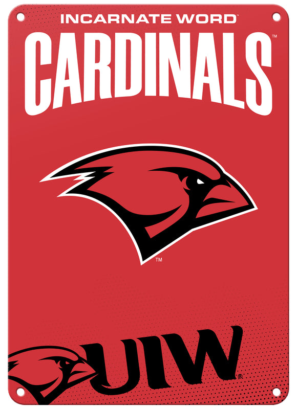 Incarnate Word Cardinals 7"x10" College Wall Decor Metal Sign – Officially Licensed Product 