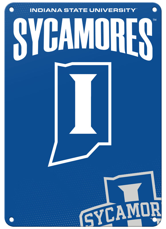 Indiana State University Officially Licensed College Wall Décor Metal Sign – Select Your Size 7 x 10-Inches