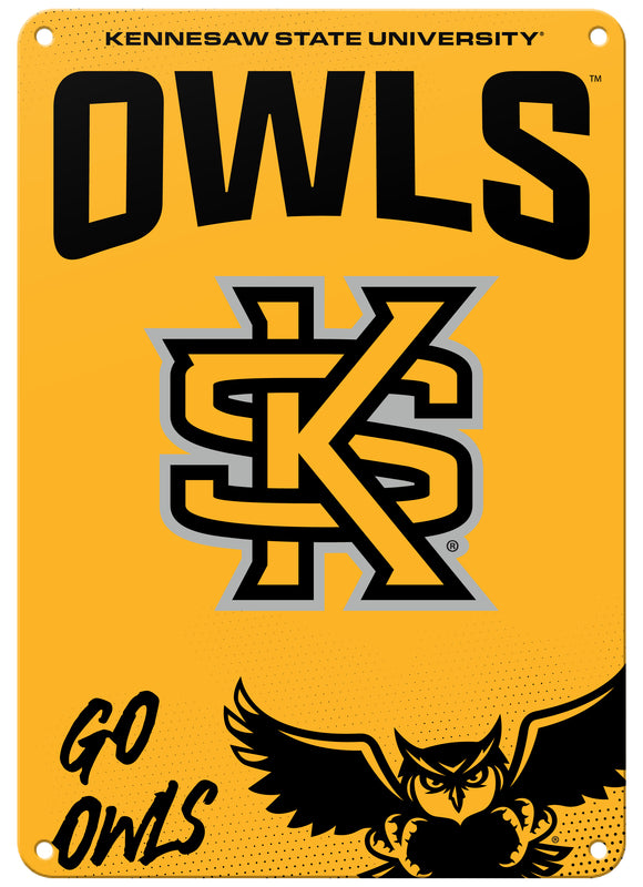 Kennesaw State University 7"x10" College Wall Decor Metal Sign – Officially Licensed Product 