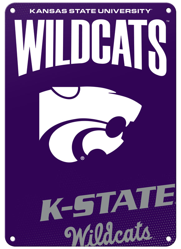 Kansas State Wildcats 7"x10" College Wall Decor Metal Sign – Officially Licensed Product 