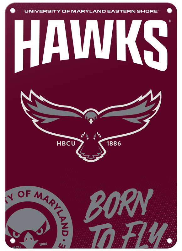 Maryland Eastern Shore 7"x10" College Wall Decor Metal Sign – Officially Licensed Product 