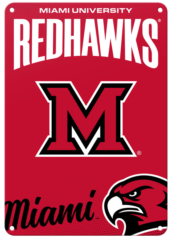Miami University of Ohio Officially Licensed College Wall Décor Metal Sign – Select Your Size 7 x 10-Inches
