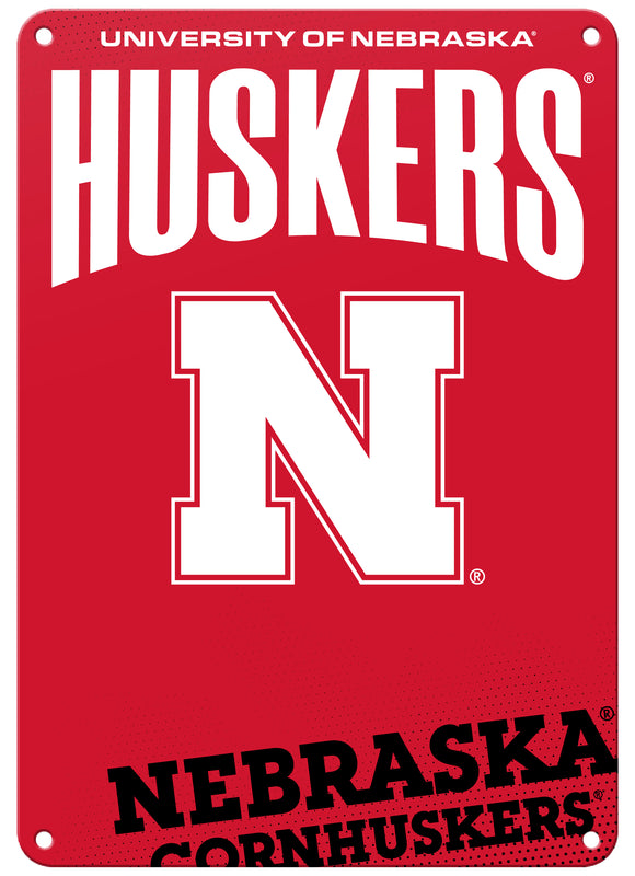 Nebraska Cornhuskers 7"x10" College Wall Decor Metal Sign – Officially Licensed Product 
