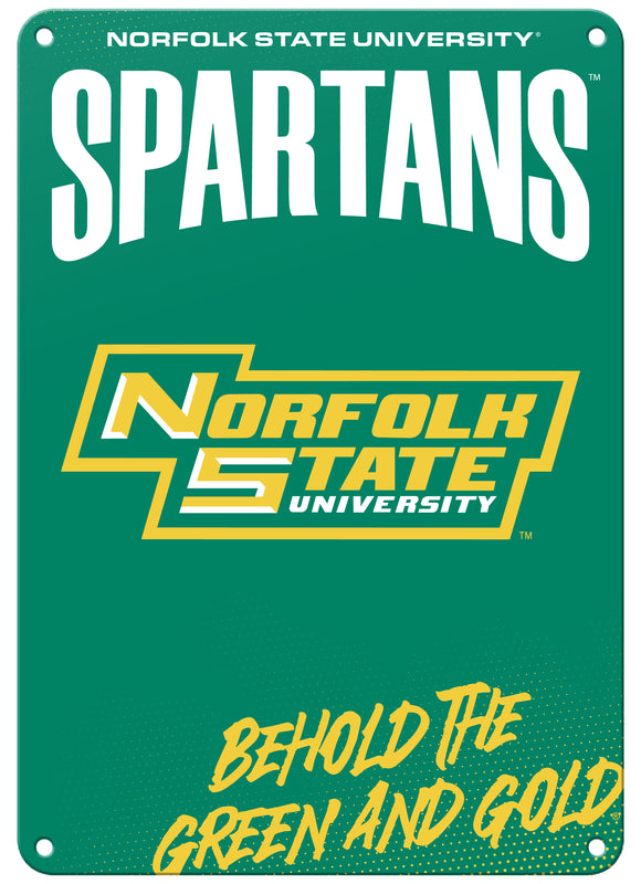 Norfolk State University 7"x10" College Wall Decor Metal Sign – Officially Licensed Product 
