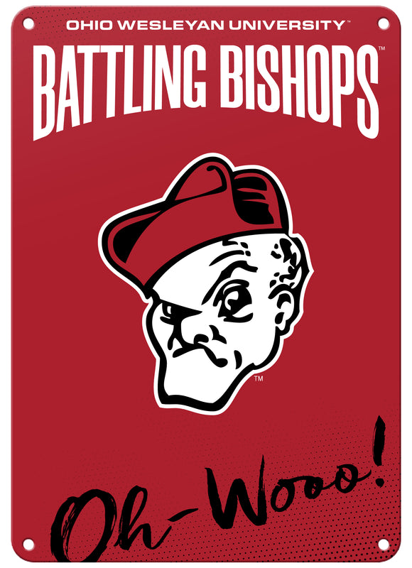 Ohio Wesleyan University 7"x10" College Wall Decor Metal Sign – Officially Licensed Product 