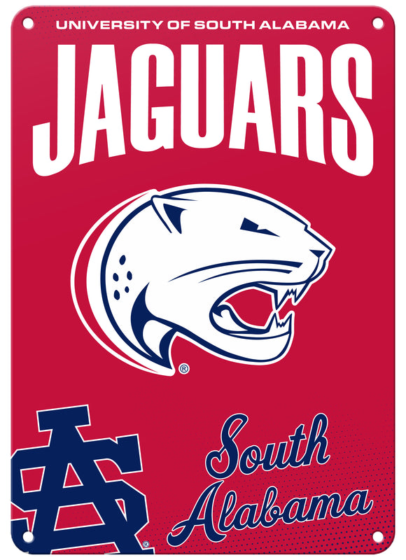 University of South Alabama 7"x10" College Wall Decor Metal Sign – Officially Licensed Product 