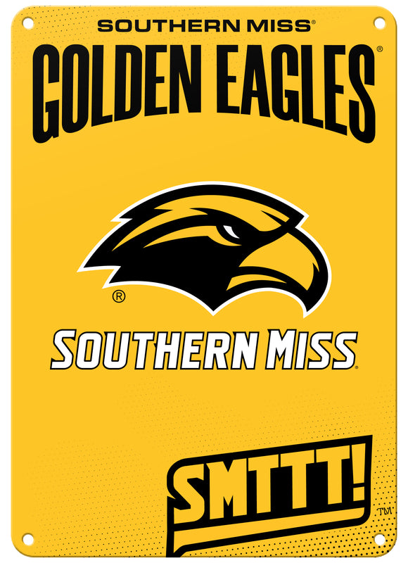 Southern Mississippi Golden Eagles Officially Licensed College Wall Décor Metal Sign – Select Your Size 7 x 10-Inches