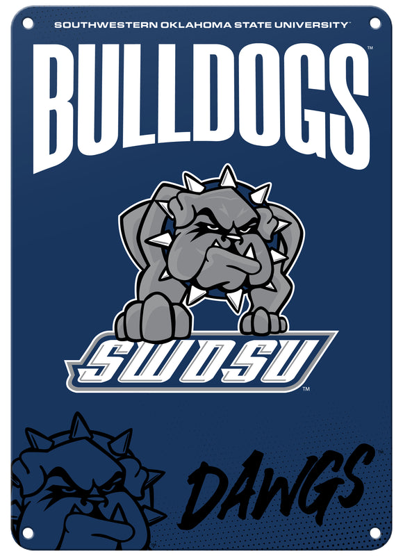 Southwestern Oklahoma State University 7"x10" College Wall Decor Metal Sign – Officially Licensed Product 