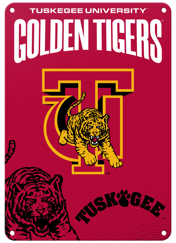 Tuskegee University Officially Licensed College Wall Décor Metal Sign – Select Your Size 7 x 10-Inches