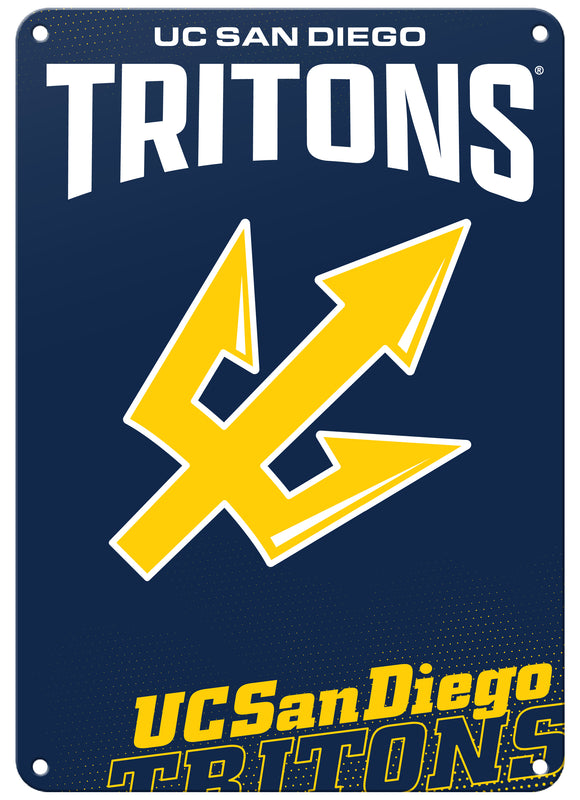 UC San Diego 7"x10" College Wall Decor Metal Sign – Officially Licensed Product 