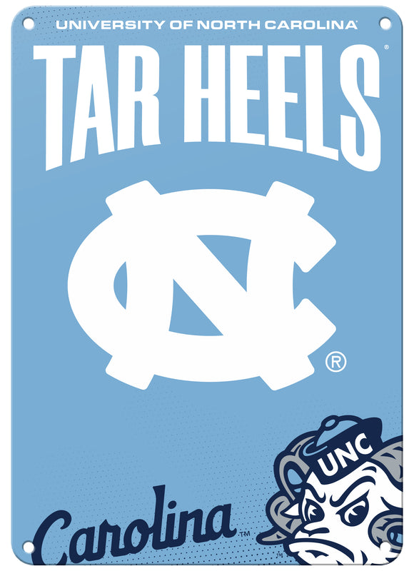 UNC Tar Heels 7"x10" College Wall Decor Metal Sign – Officially Licensed Product 