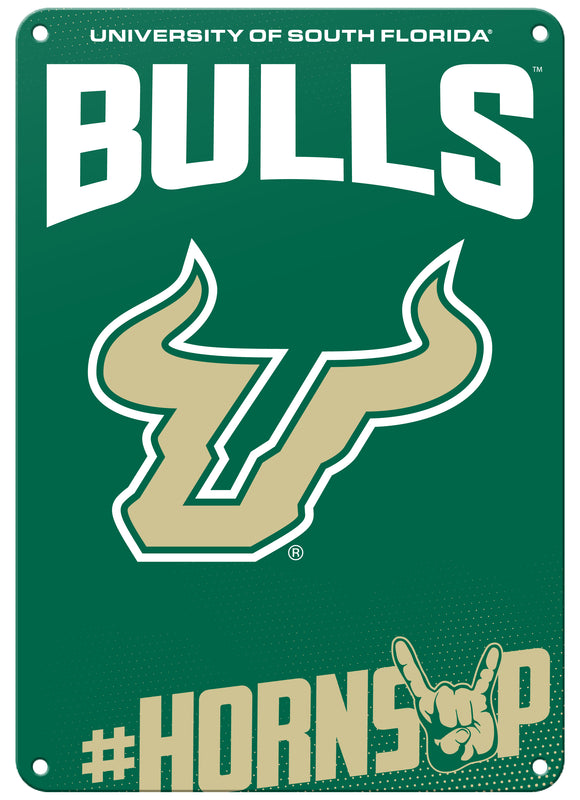 South Florida Bulls 7"x10" College Wall Decor Metal Sign – Officially Licensed Product 