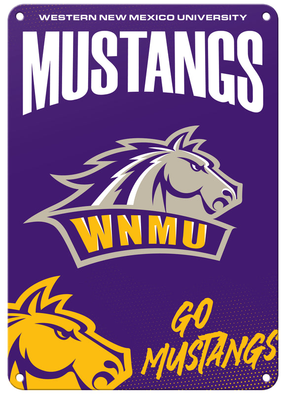 Western New Mexico University Officially Licensed College Wall Décor Metal Sign – Select Your Size 7 x 10-Inches